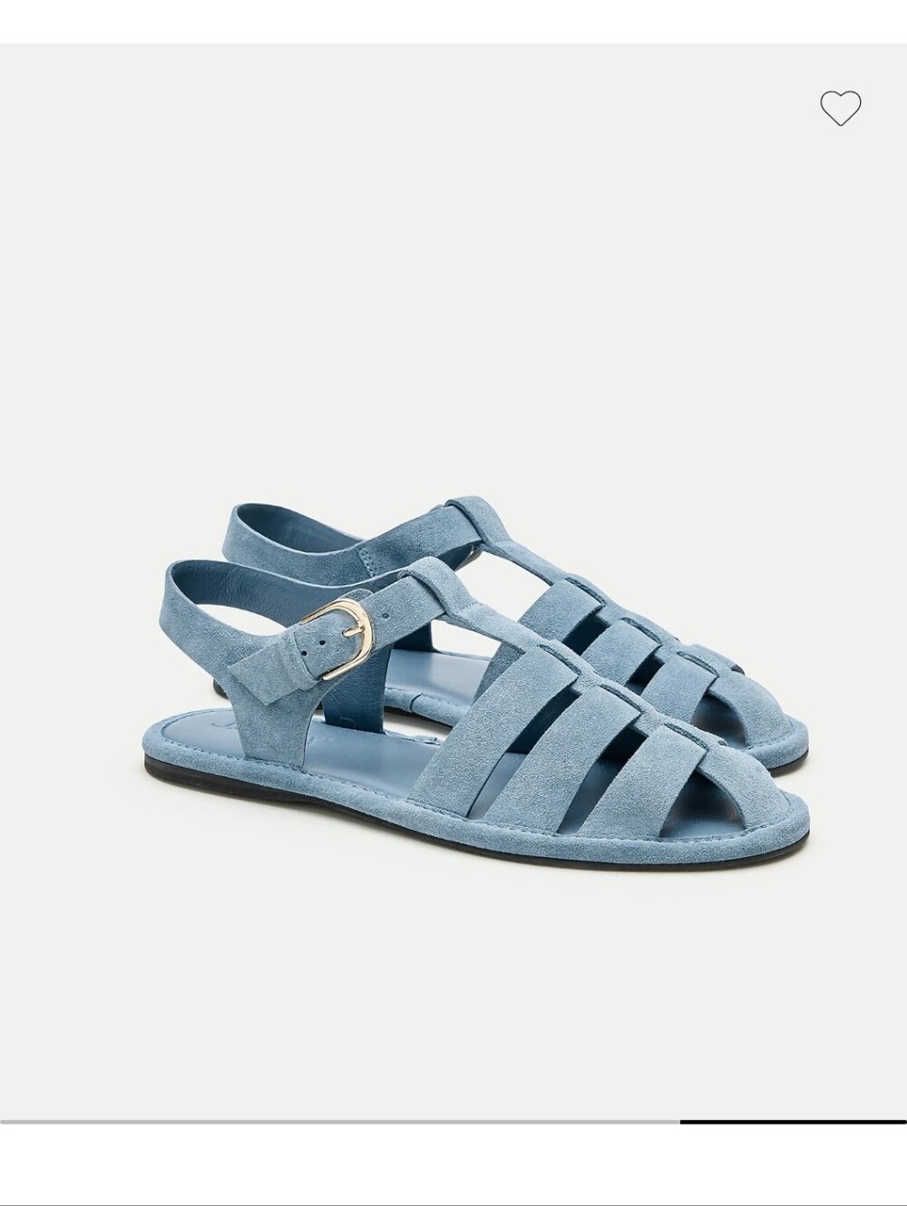 J. Crew Blue Suede Fisherman-Style Sandals Brand New Size 9